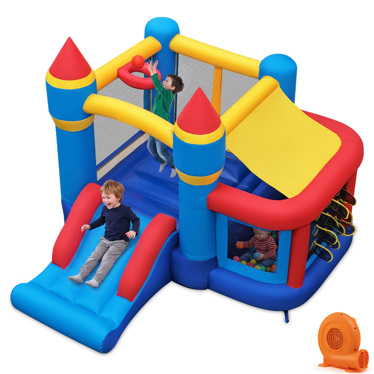 Inflatable Bounce House With Slide, Ball Pit & Games, Blower Bounce House at Gallery Canada