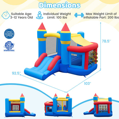 Inflatable Bounce House With Slide, Ball Pit & Games, Blower Bounce House at Gallery Canada
