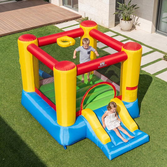 Inflatable Bounce House w/ Basketball Rim, 370W Blower Bounce House at Gallery Canada
