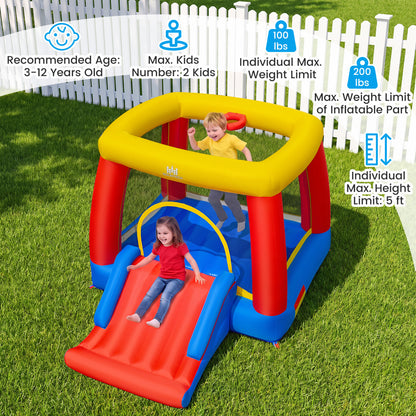 Château gonflable pour tout-petits, souffleur 480W, intérieur extérieur
