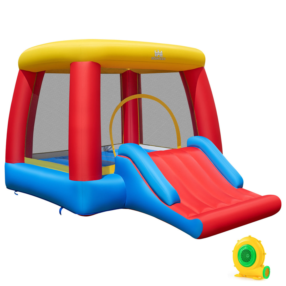 Château gonflable pour tout-petits, souffleur 480W, intérieur extérieur
