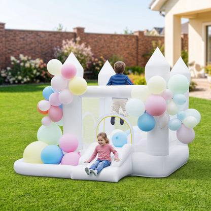 Inflatable Bounce House, Jumping Area, Basketball Hoop, Party