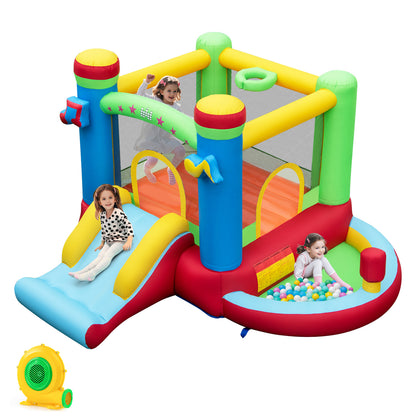 Inflatable Bounce House Kids Castle with 550 Blower