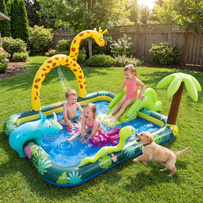 Inflatable Play Center With Slide, Giraffe, Sprinkle Inflatable Water Slides at Gallery Canada