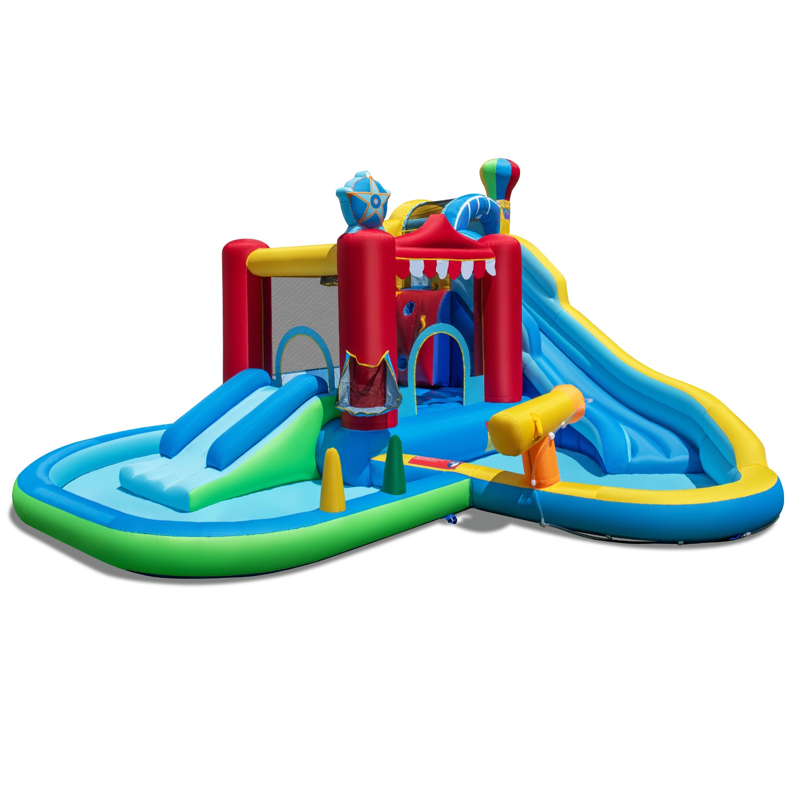 Inflatable Water Park Water Slide Wet Dry Combo Bounce House, Multicolor Inflatable Water Slides at Gallery Canada