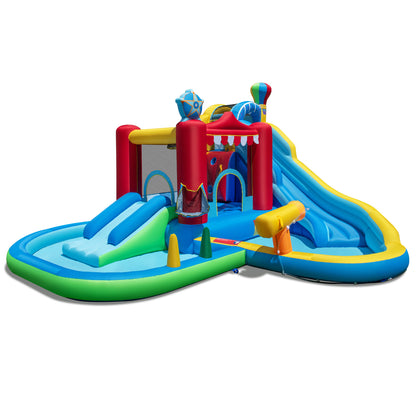 Inflatable Water Park Water Slide Wet Dry Combo Bounce House, Multicolor Inflatable Water Slides at Gallery Canada