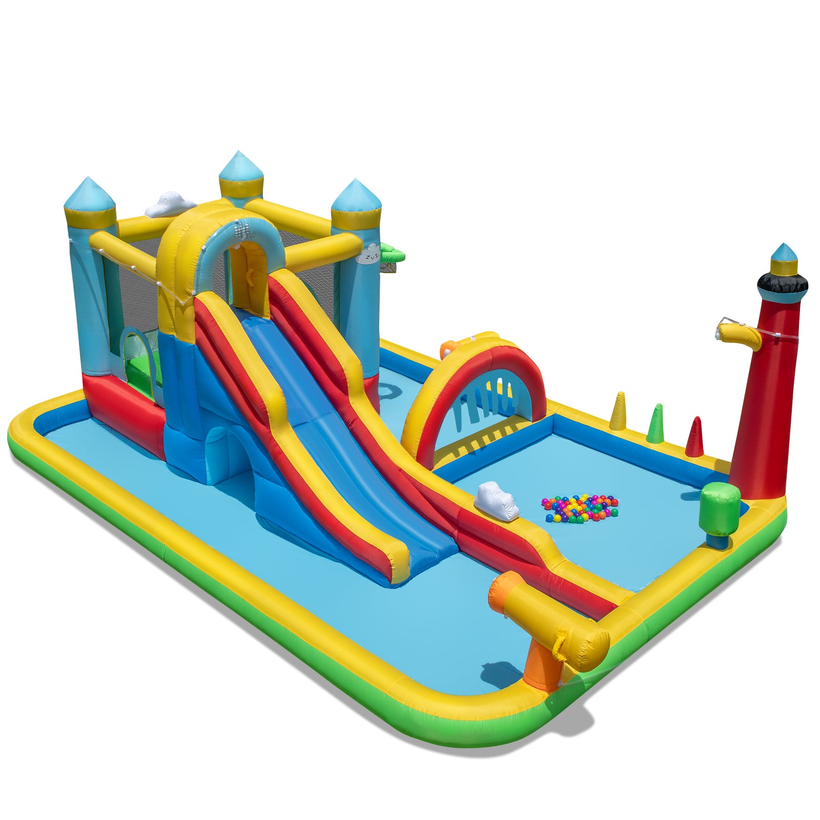 Inflatable Water Slide Giant Water Park with Long Slide Jumping Area Inflatable Water Slides at Gallery Canada