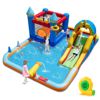 Inflatable Water Slide Park Bouncy Castle with Climbing Wall with Blower Inflatable Water Slides Options at Gallery Canada