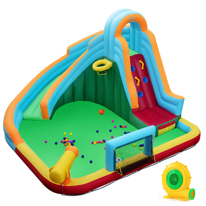 6-In-1 Inflatable Water Slide Park, Giant Bounce House With Splash Pool Inflatable Water Slides at Gallery Canada