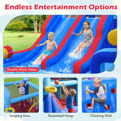 Inflatable Water Slide Park Giant Bounce House with Double Slides with 750W blower Inflatable Water Slides at Gallery Canada