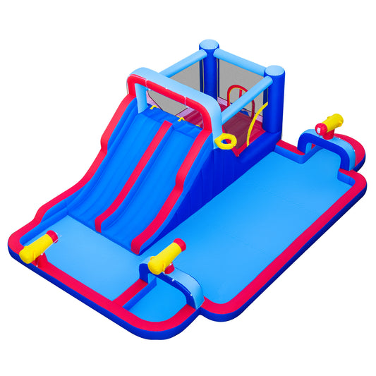 Inflatable Water Slide Park, Kids Backyard Outdoor Fun, Multicolor Bounce House Multicolor at Gallery Canada