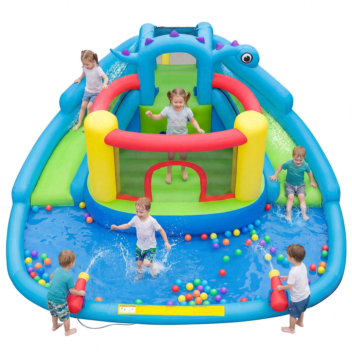 Dinosaur Inflatable Water Slide Bounce House, Multicolor Inflatable Water Slides at Gallery Canada
