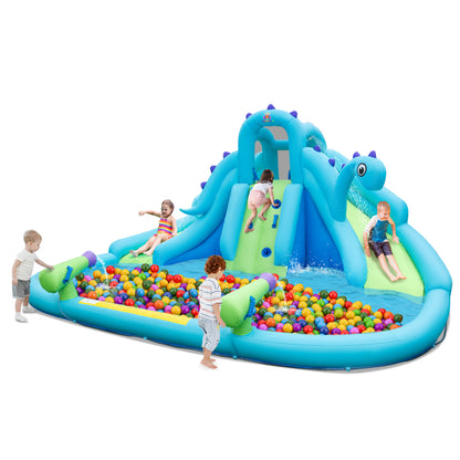 Inflatable Water Slide, Dual Slides, Large Splash Pool, Blue Bounce House at Gallery Canada