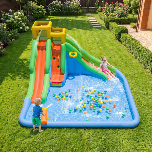 Inflatable Water Slide Kids Double Slides 680W Blower Inflatable Water Slides Options at Gallery Canada