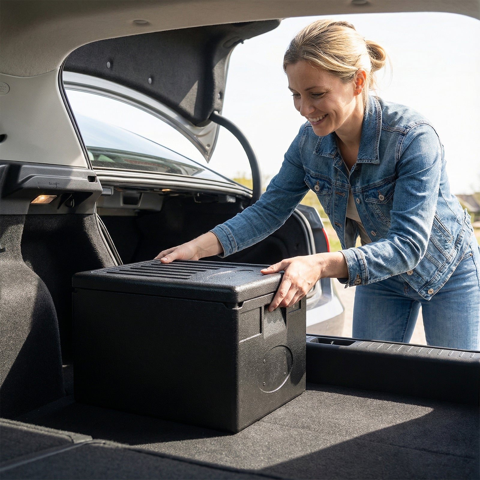 Insulated Food Pan Carrier 49 Qt Top Load Stackable Hot Box with Built-in Handles Kitchen Appliances at Gallery Canada