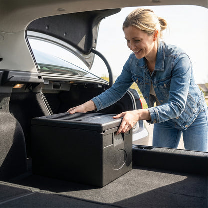 Insulated Food Pan Carrier 49 Qt Top Load Stackable Hot Box with Built-in Handles Kitchen Appliances at Gallery Canada