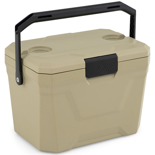 Insulated Portable Cooler Hard Shell Ice Chest, Coffee, Sand Coolers Coffee at Gallery Canada
