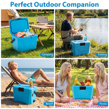Insulated Portable Cooler, Hard Shell Ice Chest, Blue Coolers at Gallery Canada