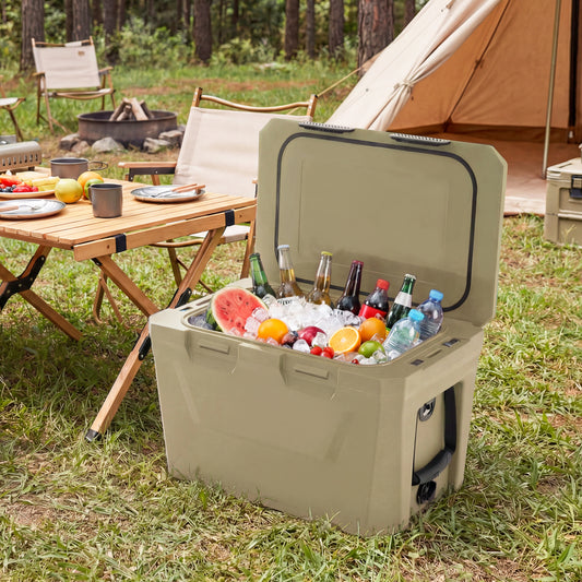 Insulated Hard Cooler, 2 Cup Holders, Sand Coffee Coolers Coffee at Gallery Canada