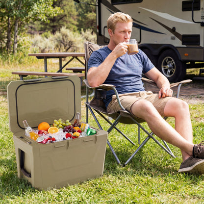 Insulated Hard Cooler, 2 Cup Holders, Sand Coffee Coolers at Gallery Canada