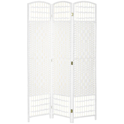 3 Panel Folding Room Divider, Portable Privacy Screen, White Room Dividers at Gallery Canada