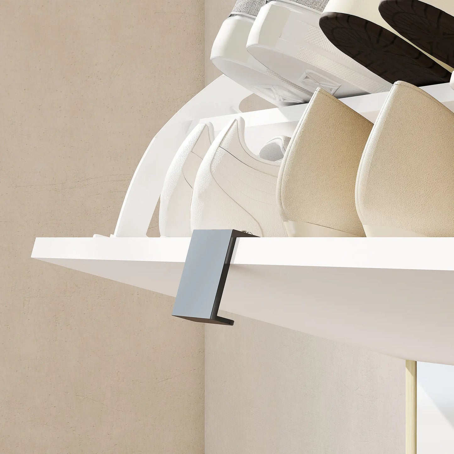 Narrow Shoe Cabinet, 2 Flip Drawers, Adjustable Shelves, Holds 16 Pairs, White Shoe Storage Cabinets & Racks at Gallery Canada