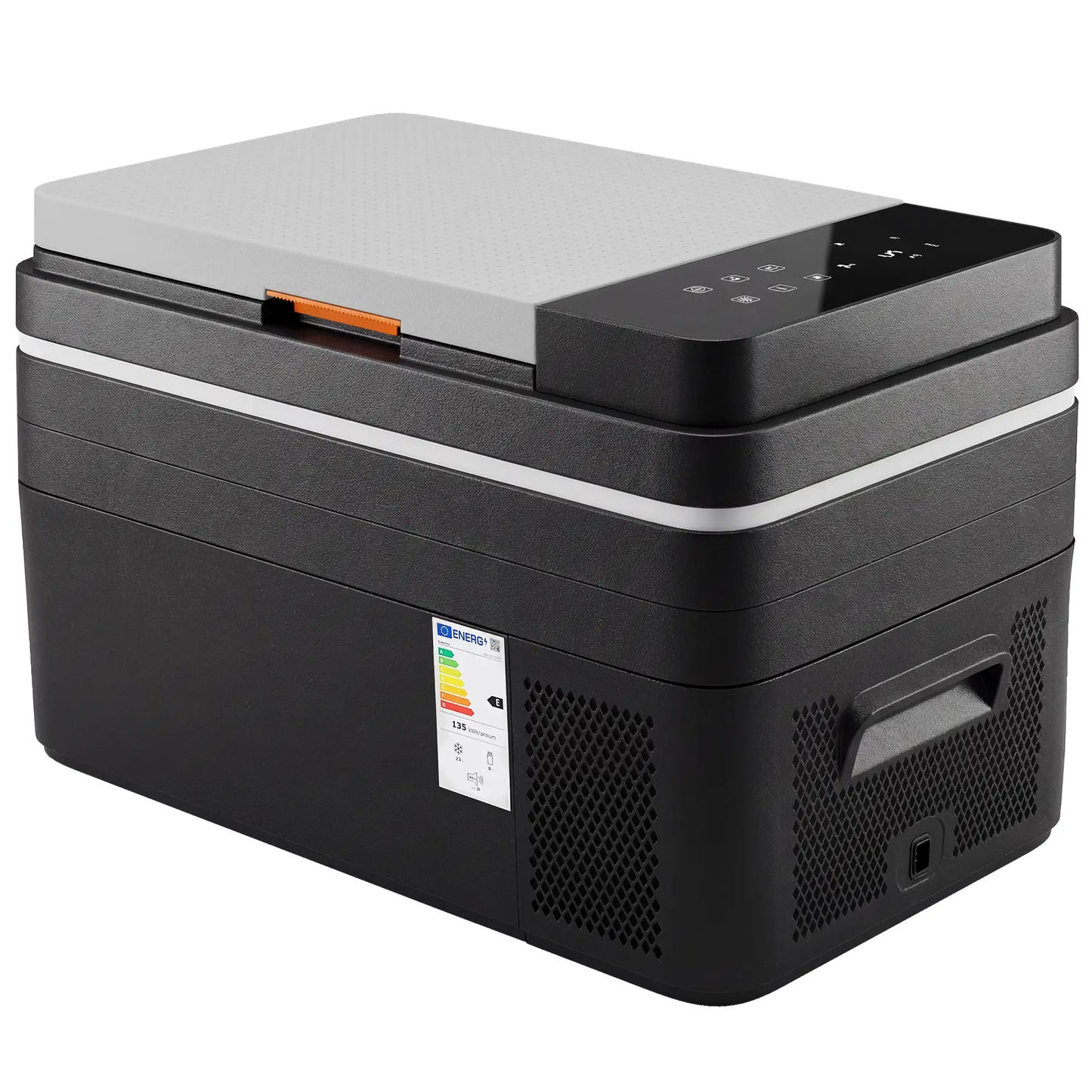 12 Volt Car Refrigerator, 32QT, App Control, 12/24V DC, 100-240V AC, Black Car Coolers Black, Grey at Gallery Canada