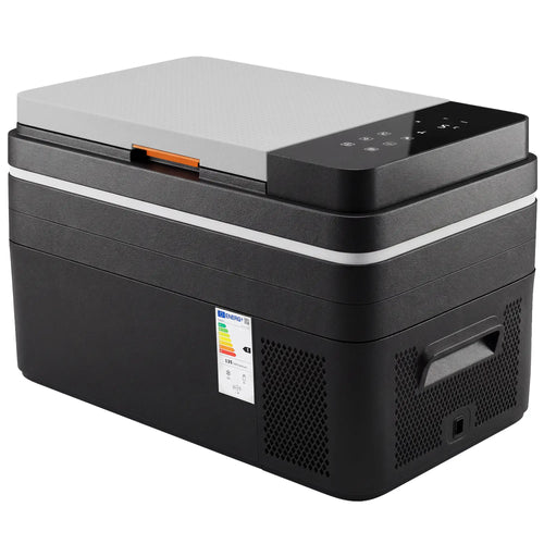 12 Volt Car Refrigerator, 32QT, App Control, 12/24V DC, 100-240V AC, Black
