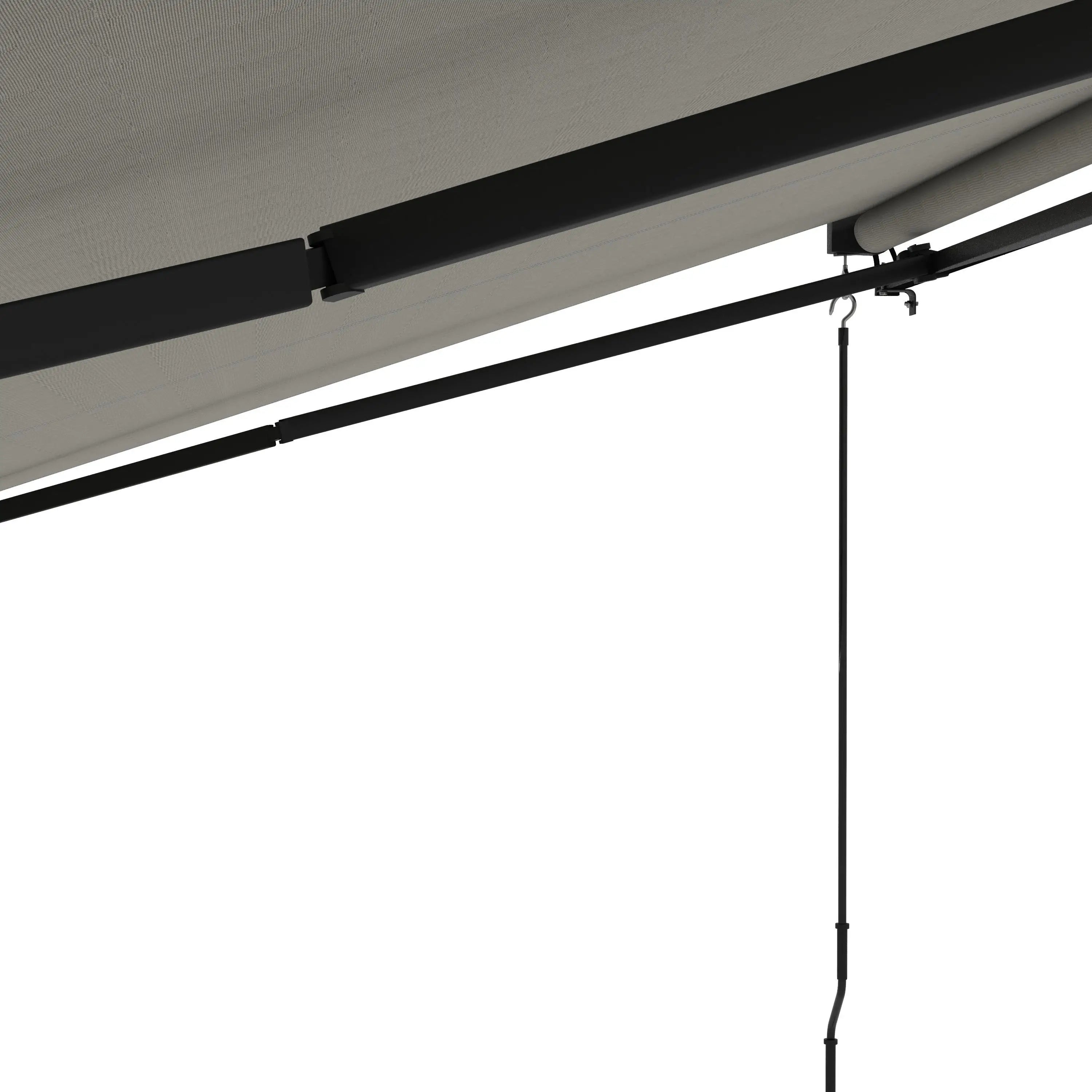 13' x 10' Retractable Awning, UV Resistant Sunshade, Light Grey Window Awnings at Gallery Canada