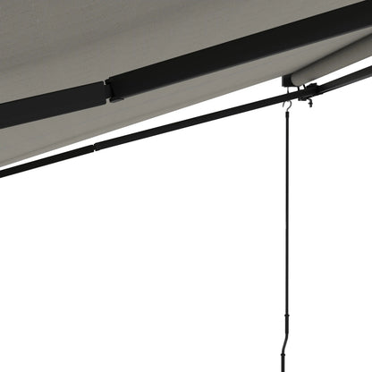 13' x 10' Retractable Awning, UV Resistant Sunshade, Light Grey Window Awnings at Gallery Canada
