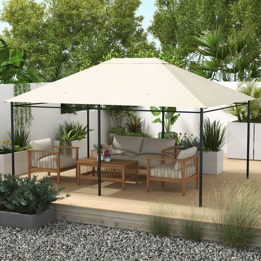 10' x 13' Gazebo Replacement Canopy, Cream White Gazebo Canopy Replacement Cream at Gallery Canada