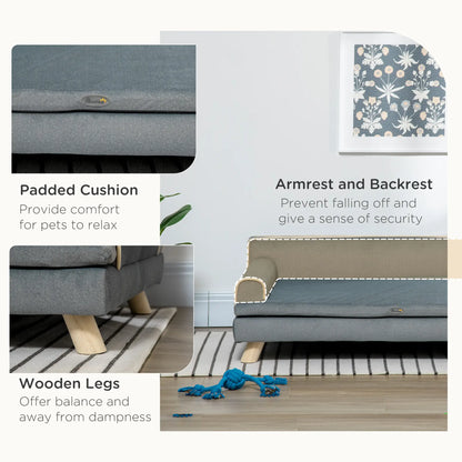 Elevated Dog Sofa Bed, Medium & Large, Dark Grey Dog Sofas at Gallery Canada