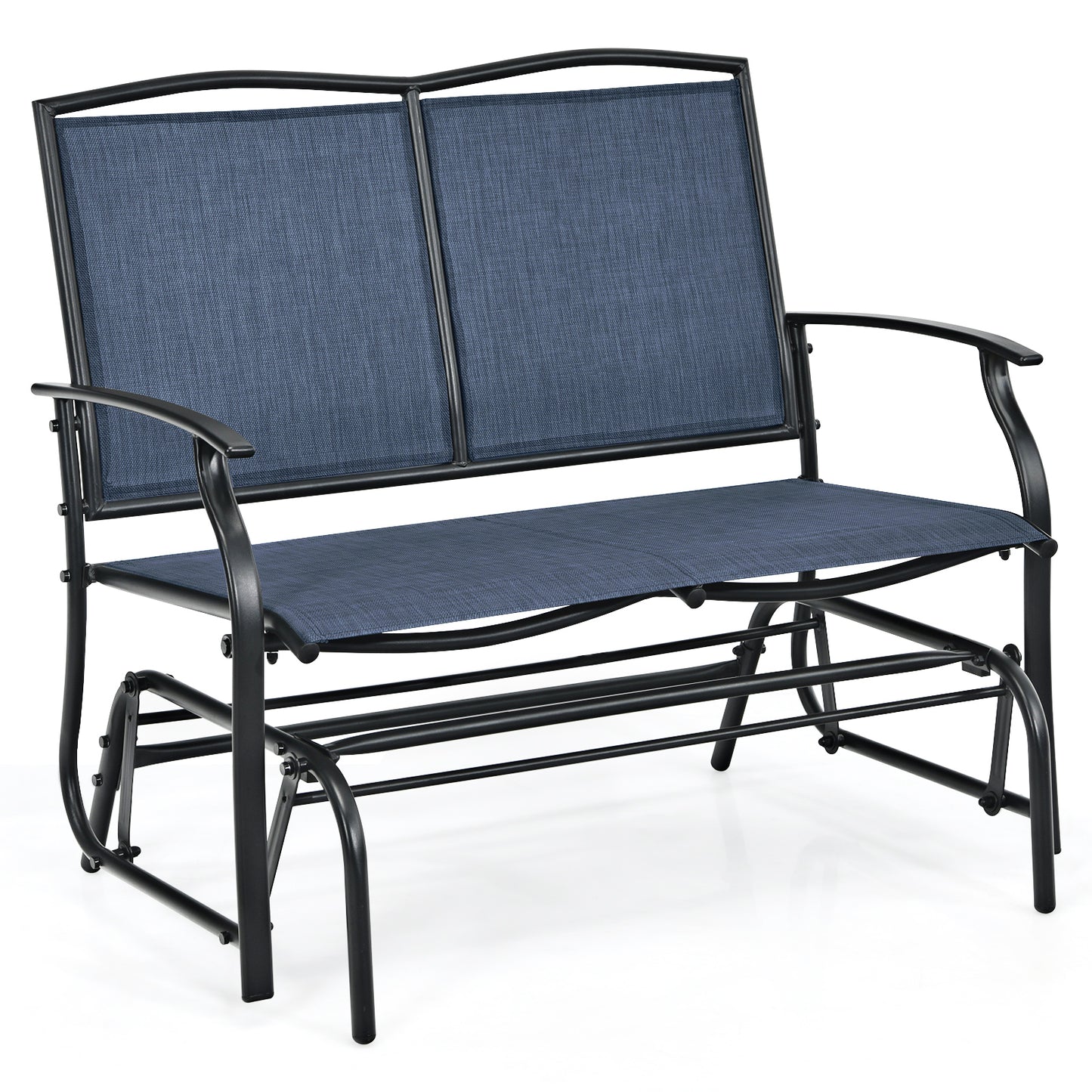 Iron Patio Rocking Chair, Outdoor Backyard Lawn, Navy Patio Rocking Chairs & Gliders at Gallery Canada