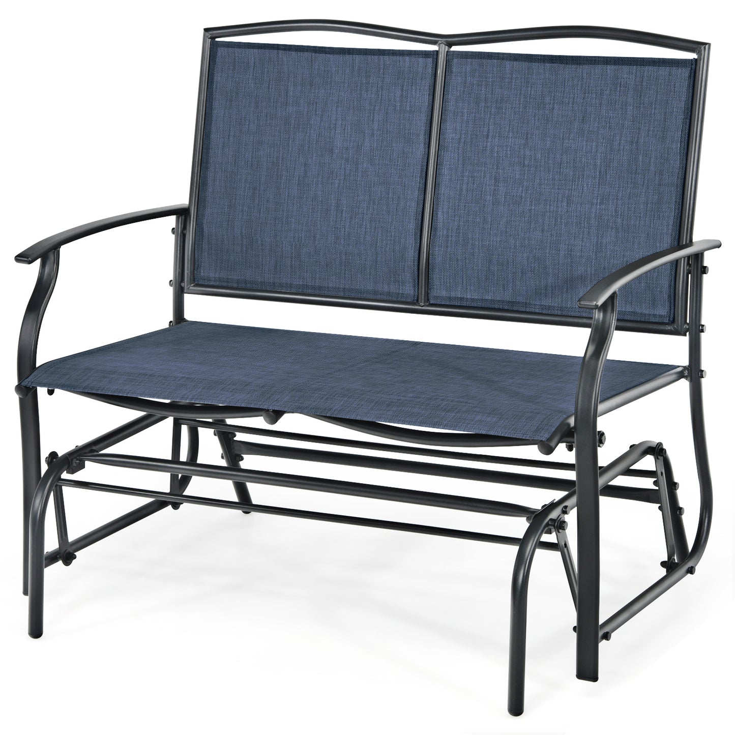 Iron Patio Rocking Chair, Outdoor Backyard Lawn, Navy Patio Rocking Chairs & Gliders at Gallery Canada