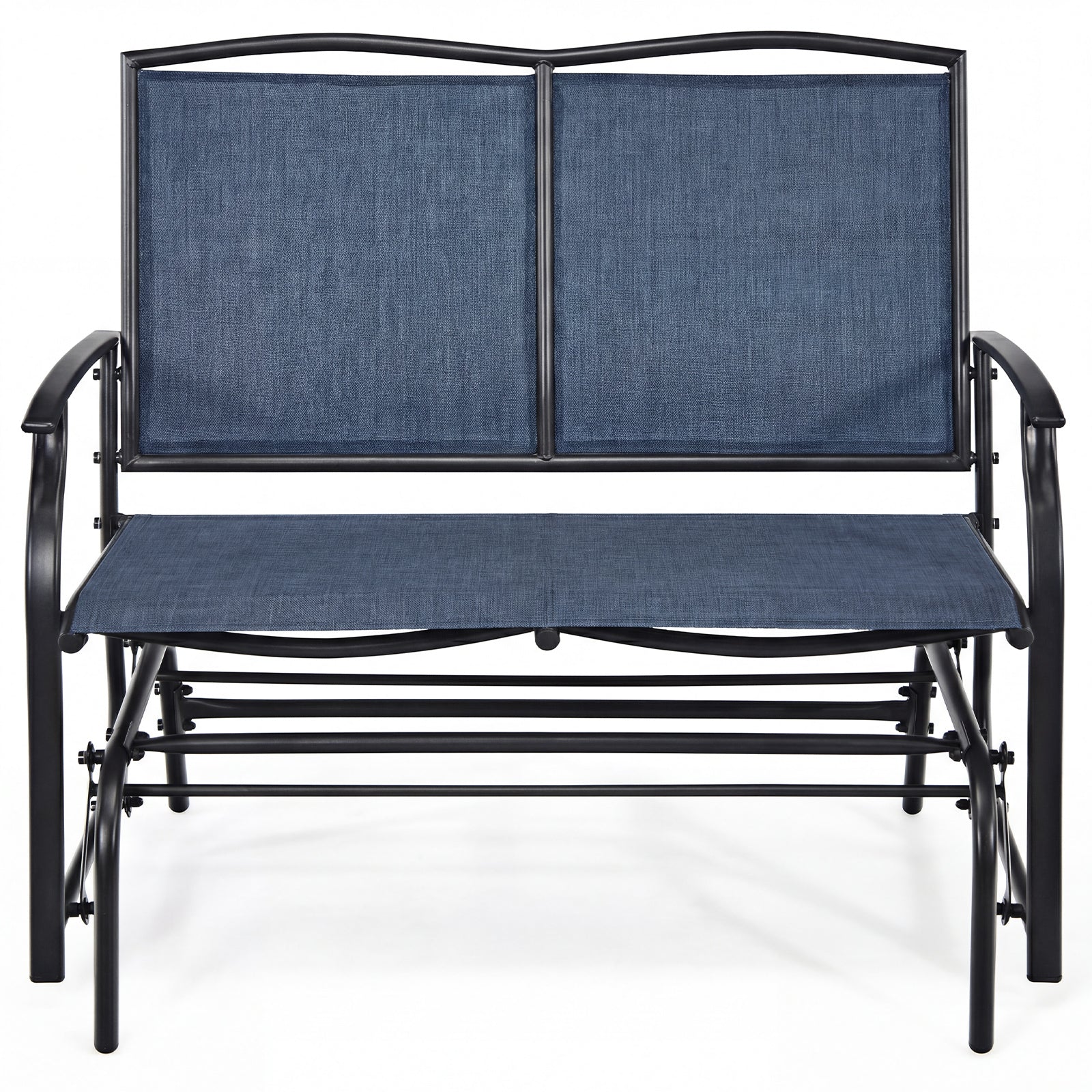 Iron Patio Rocking Chair, Outdoor Backyard Lawn, Navy Patio Rocking Chairs & Gliders at Gallery Canada