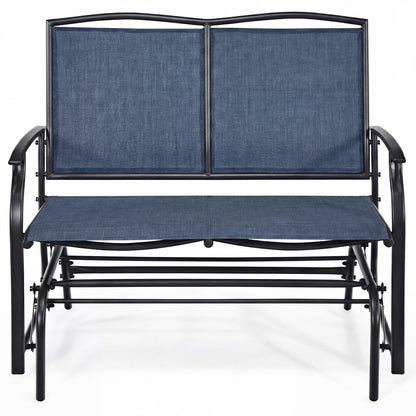 Iron Patio Rocking Chair, Outdoor Backyard Lawn, Navy Patio Rocking Chairs & Gliders at Gallery Canada
