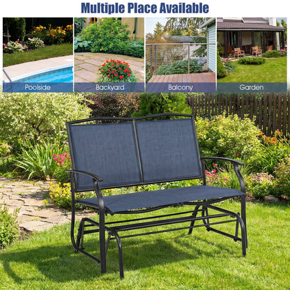 Iron Patio Rocking Chair, Outdoor Backyard Lawn, Navy Patio Rocking Chairs & Gliders at Gallery Canada