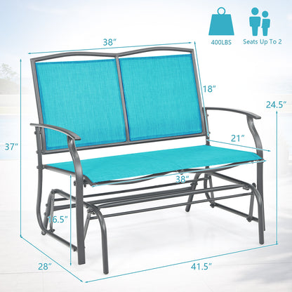 Iron Patio Rocking Chair, Turquoise Patio Rocking Chairs & Gliders at Gallery Canada