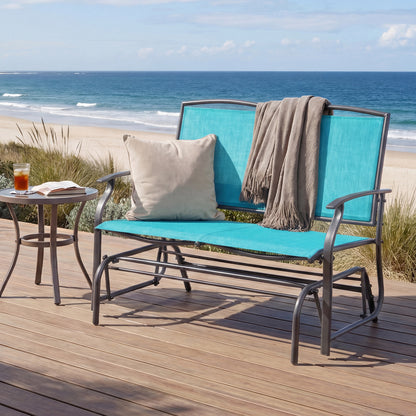 Iron Patio Rocking Chair, Turquoise Patio Rocking Chairs & Gliders at Gallery Canada