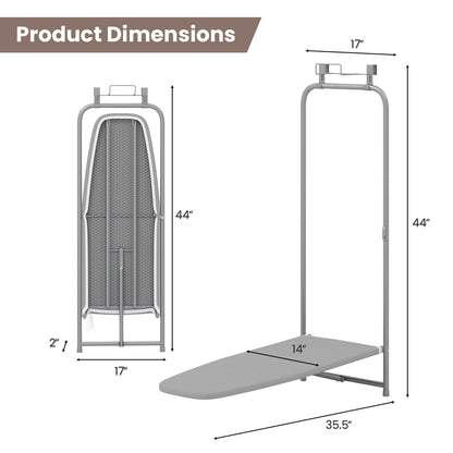 Space Saving Metal Hanging Ironing Board, Gray Dryers at Gallery Canada