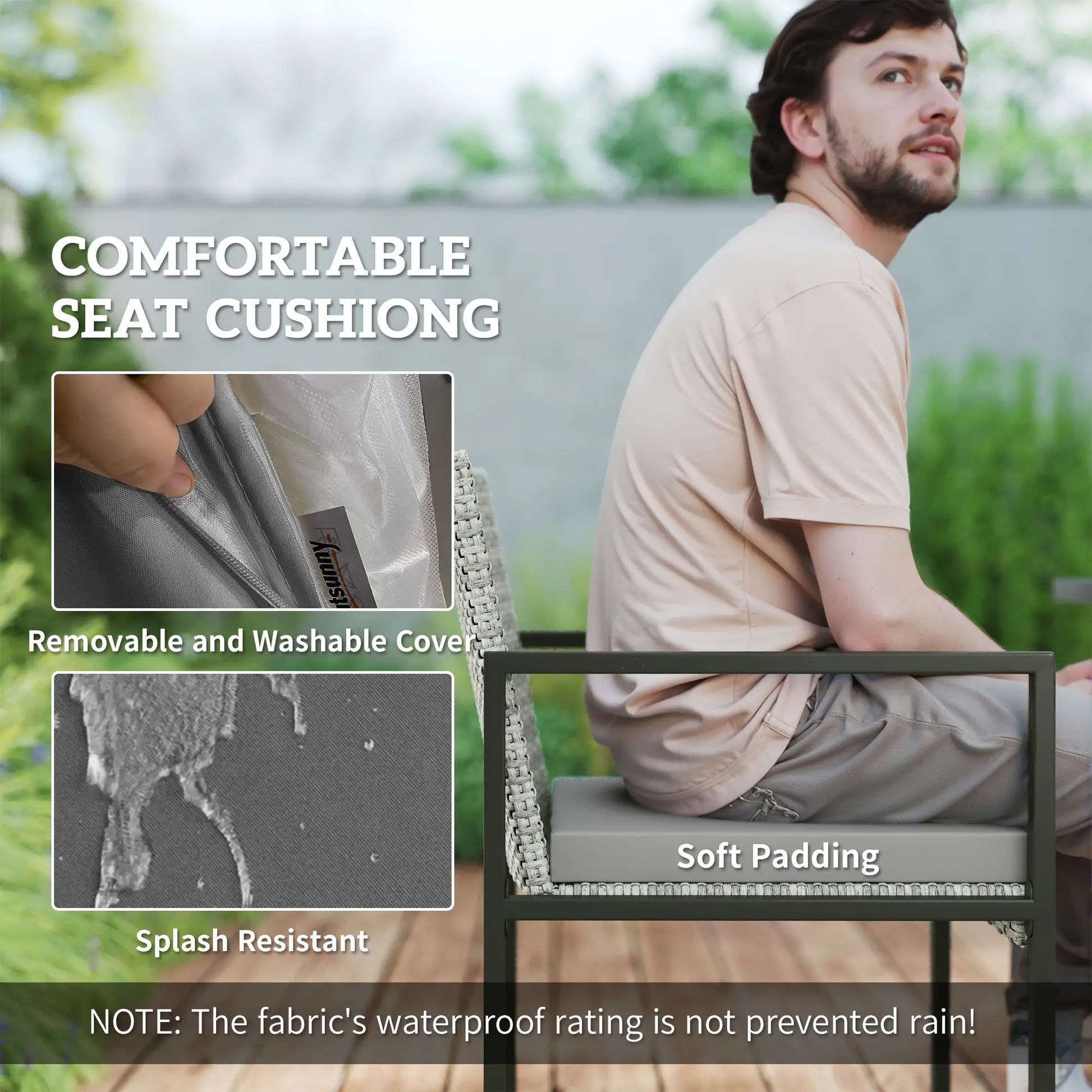 9-Piece Wicker Patio Dining Set, 4 Armchairs, 4 Stools, Tempered Glass Top, Light Grey Outdoor Dining Sets at Gallery Canada