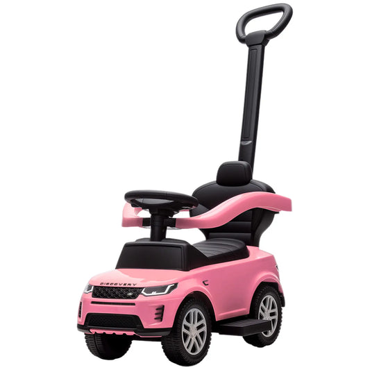 Land Rover Discovery 2-in-1 Ride On Push Car with Storage, Pink Push Cars for Toddlers Pink at Gallery Canada