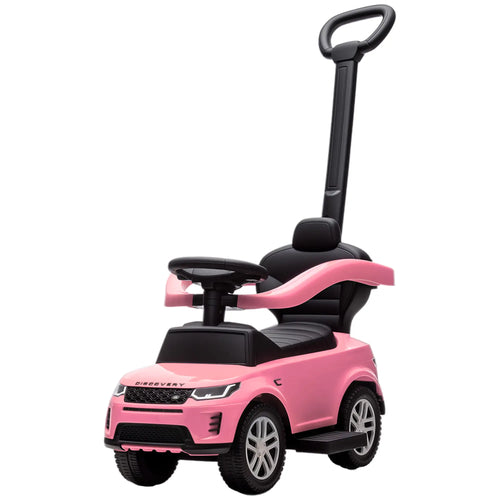 Land Rover Discovery 2-in-1 Ride On Push Car with Storage, Pink
