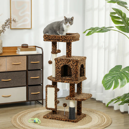 41 Inch Cat Tree With Scratching Posts, Bed, Condo, Platforms Cat Trees at Gallery Canada