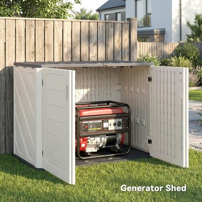 35 Cu.Ft Outdoor Storage Cabinet, Waterproof HDPE Shed With Lockable Doors Outdoor Storage Cabinet at Gallery Canada