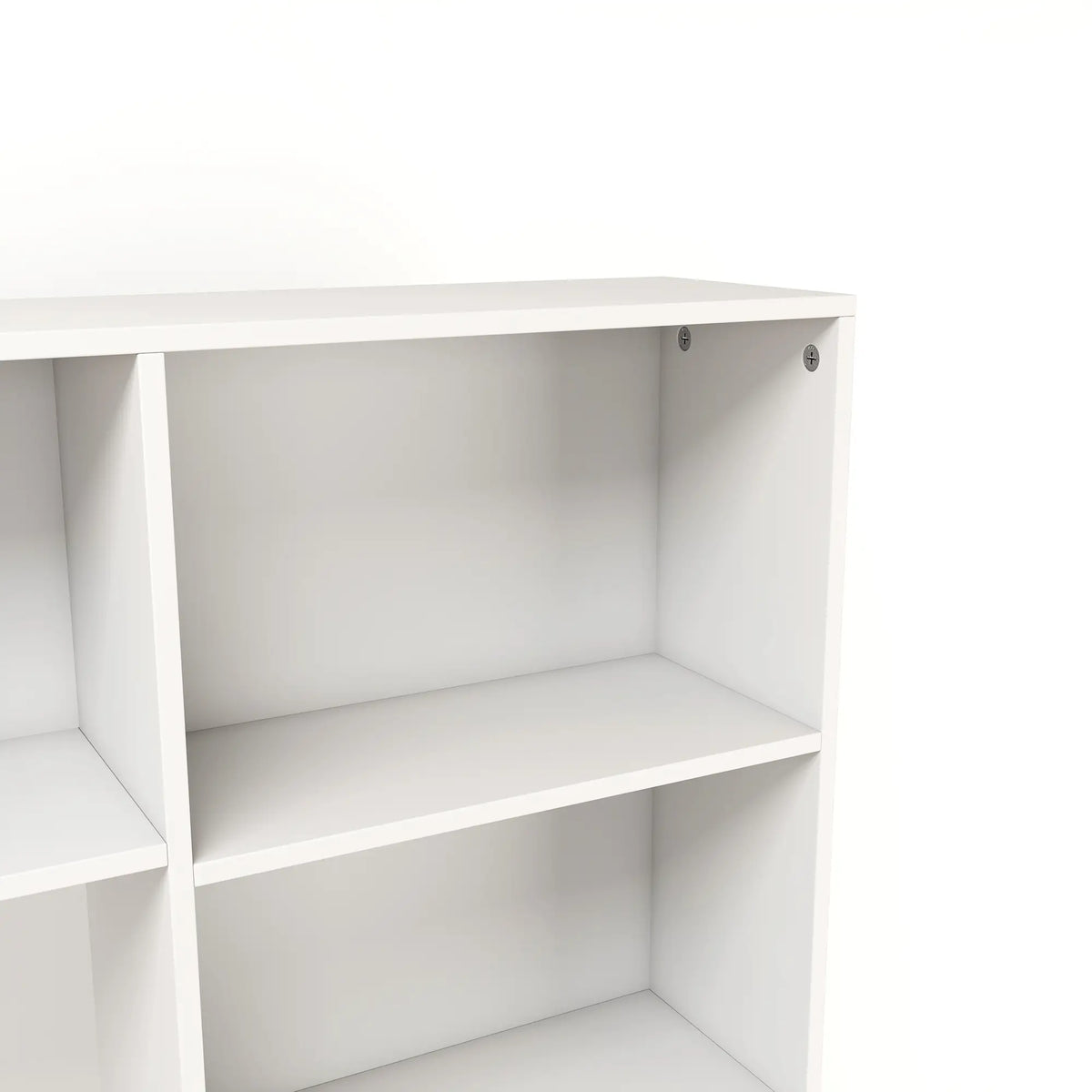 L Shaped Desk, Corner Computer Desk with Storage Shelves, White Writing Desks at Gallery Canada