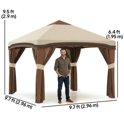 10' X 10' Pop Up Canopy With Netting, Foldable Tents, Height Adjustable Pop Up Canopies at Gallery Canada
