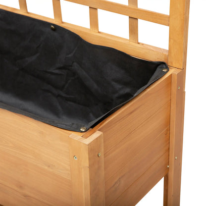 41.25"x15.75"x53.25" Wooden Raised Garden Bed, Flower Herb Box, Shelf Wheels, Outdoor Indoor Elevated Garden Beds at Gallery Canada