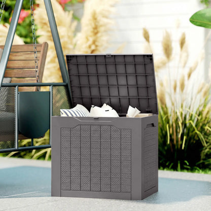 30 Gallon Resin Deck Box, Waterproof UV Resistant Outdoor Storage Deck Box & Outdoor Storage at Gallery Canada