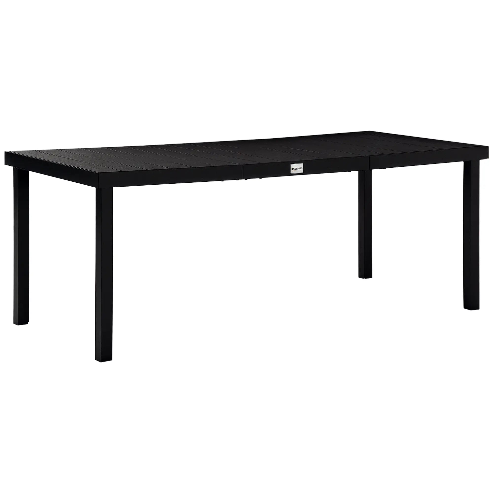 Rectangular Aluminum Patio Dining Table for 8, Black Patio Dinning Tables at Gallery Canada